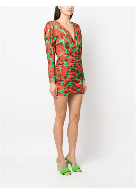 Multicolored florsl-motif mini dress - women THE NEW ARRIVALS ILKYAZ OZEL | NA01EV0113CGRN